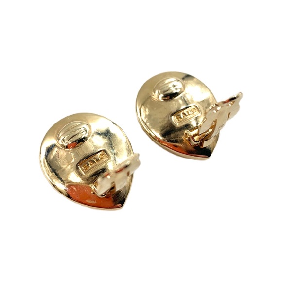 VTG Swarovski Amethyst Tear Drop Clip Earrings - Picture 8 of 10